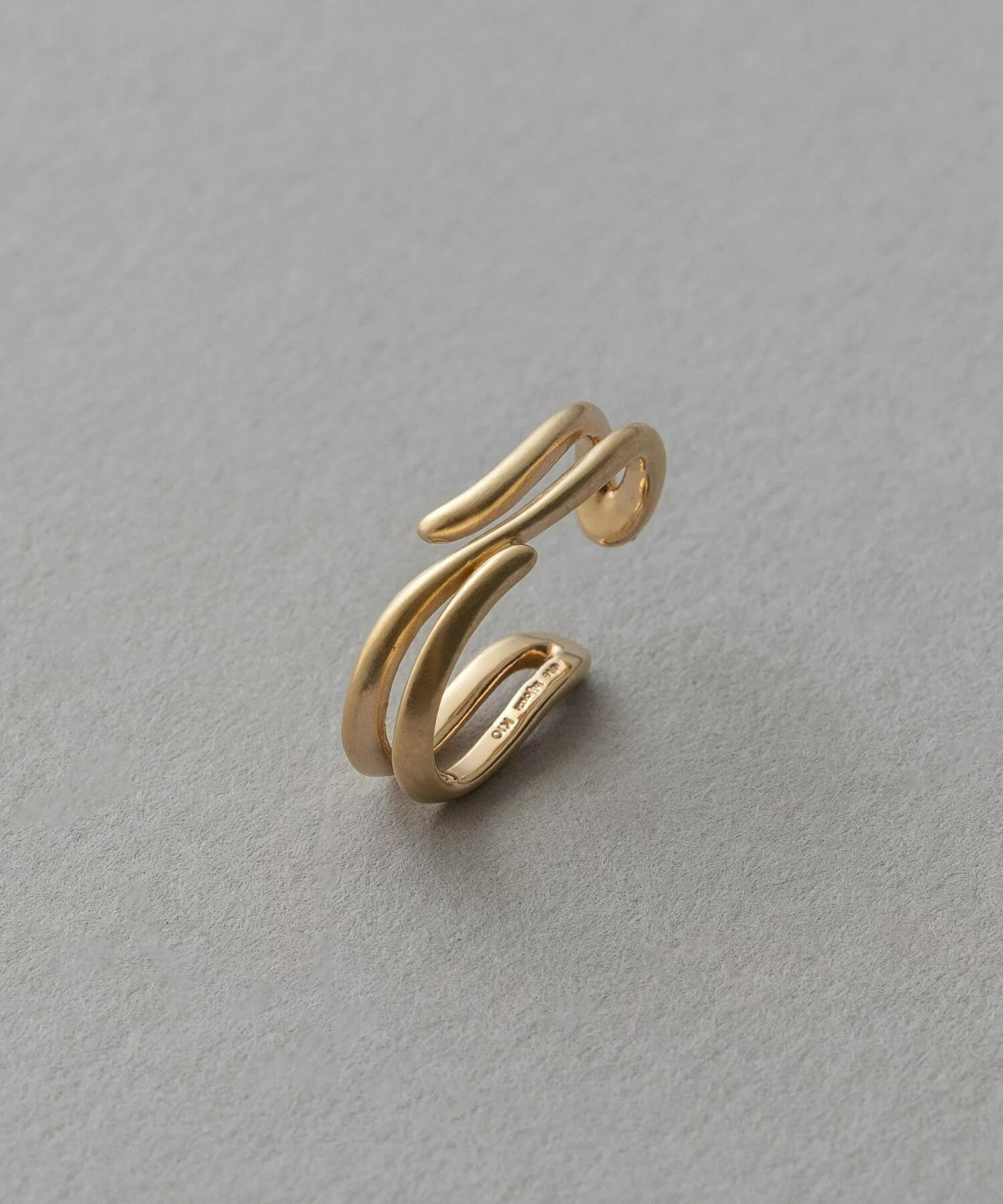 [bijoux] ete K10YG 層疊線型耳釦 | 耳扣 送禮 情人節 [Rakuten Fashion]