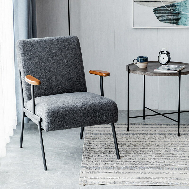 沙發 懶人沙發 代發北歐單人沙發椅現代簡約客廳輕奢設計師網紅單椅極簡休閑椅子