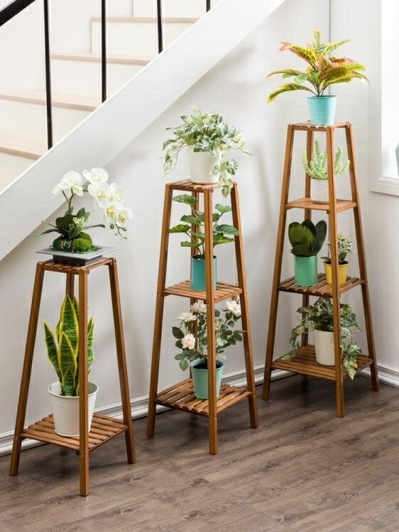 花架子多層室內陽臺綠蘿盆實木客廳落地式多肉置物裝飾特價