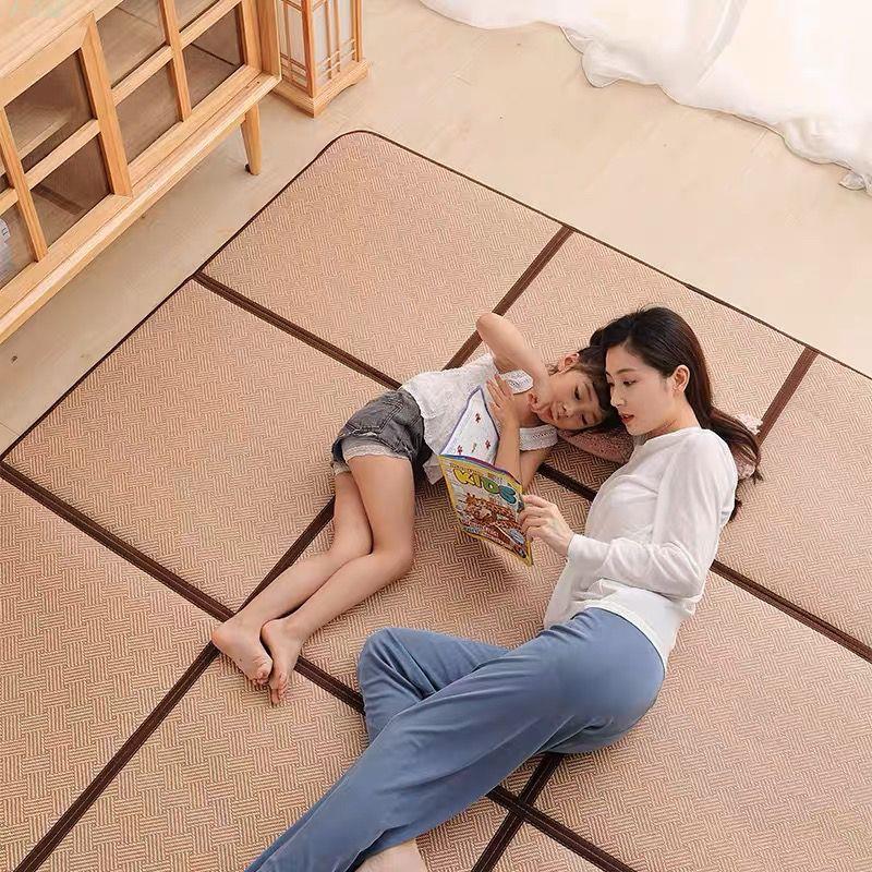 地毯 地墊可折疊日式藤編涼席地毯客廳臥室夏季地墊榻榻米墊寶寶兒童夏涼墊