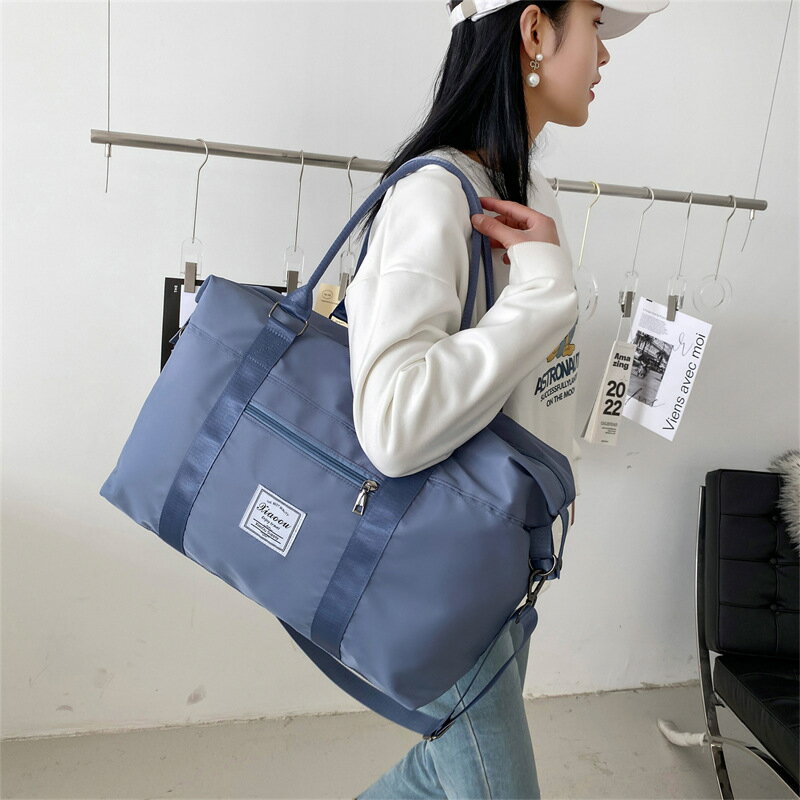 新款短途旅行手提包大容量收納包袋女套拉桿健身包