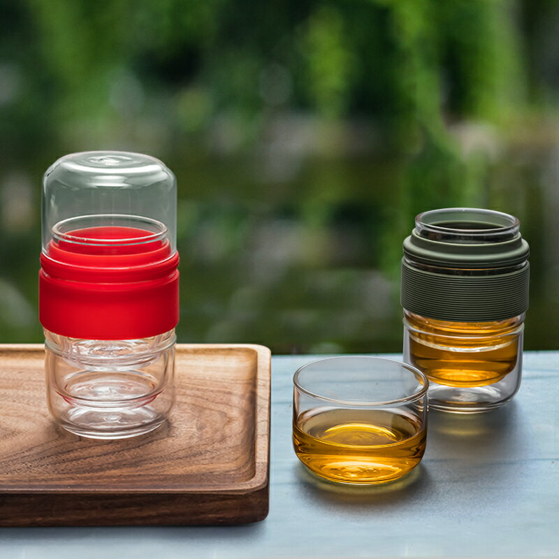 茶道茶具快客杯旅行戶外泡茶神器小套裝隨身便攜包單人一壺兩杯 4