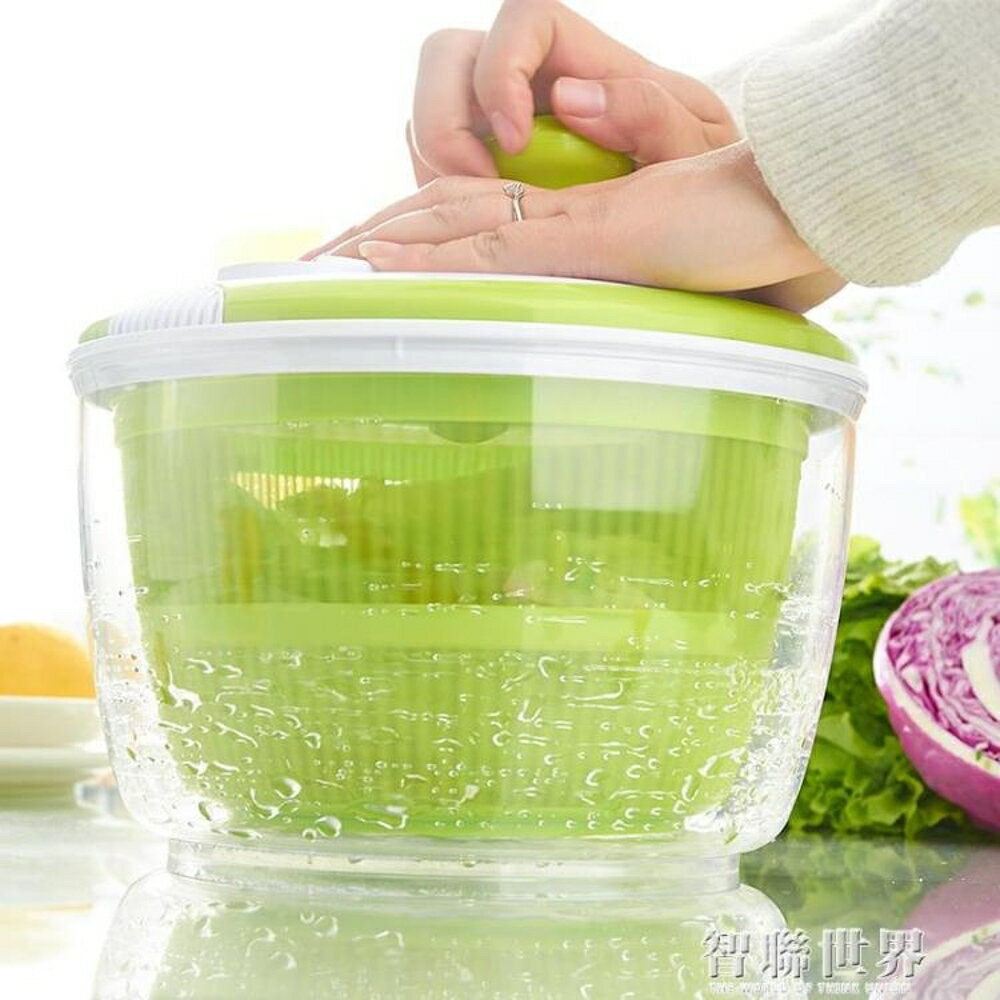 蔬菜脫水器廚房小工具甩幹機家用洗菜做飯神器沙拉瀝水水果甩水 交換禮物