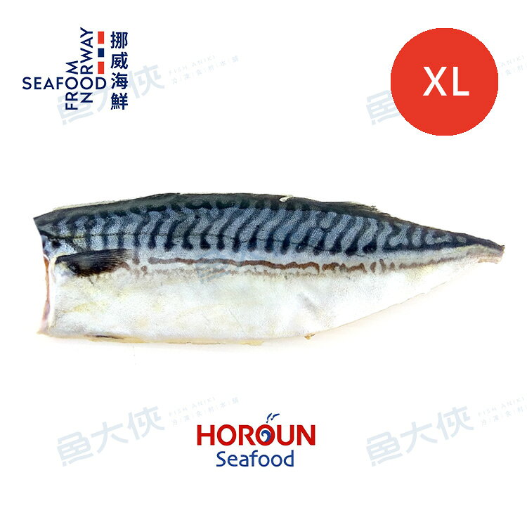 禾榮-薄鹽挪威鯖魚片XL規(170g±5%/片) #XL-1D1A【魚大俠】FH246