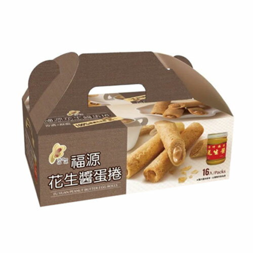 新竹福源花生醬蛋捲16入/盒【愛買】 1