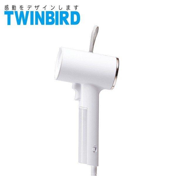 日本TWINBIRD 高溫抗菌除臭 美型蒸氣掛燙機-白色(TB-G006TWW)