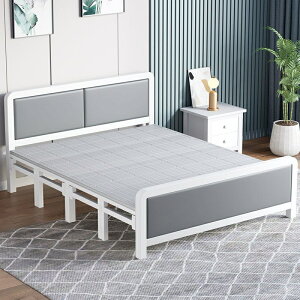 折疊床 木板床 午休床 簡易床 單人床 雙人鐵床 鐵床 床架 床 休息間床 鐵藝床 木板床 便攜式床