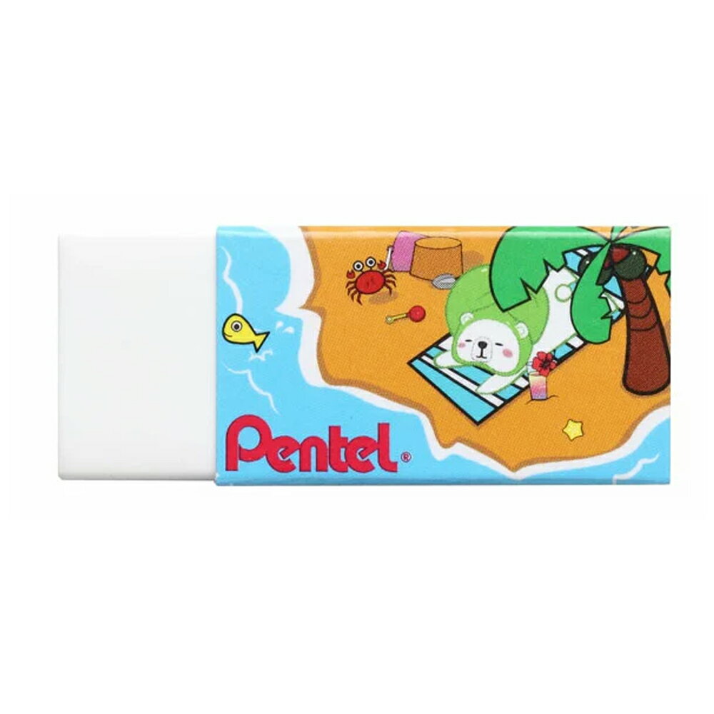 PENTEL 飛龍 波醬 橡皮擦 卡通塑膠擦 款式隨機出貨 /個 ZEH-05PTP