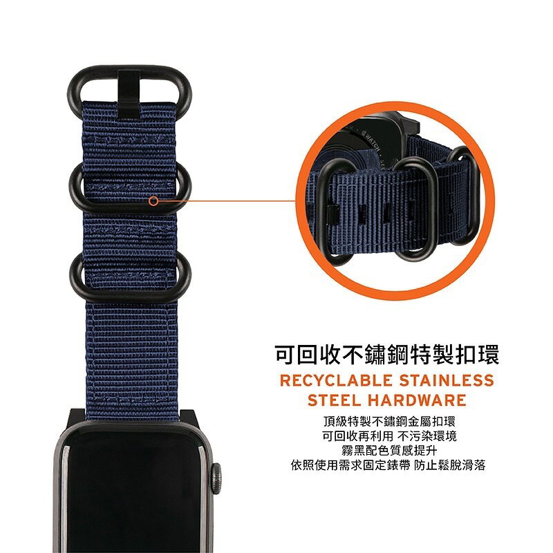UAG nato 尼龍 腕帶 錶帶 環保 Apple watch 7 SE 38 40 42 44 45 41 mm 7