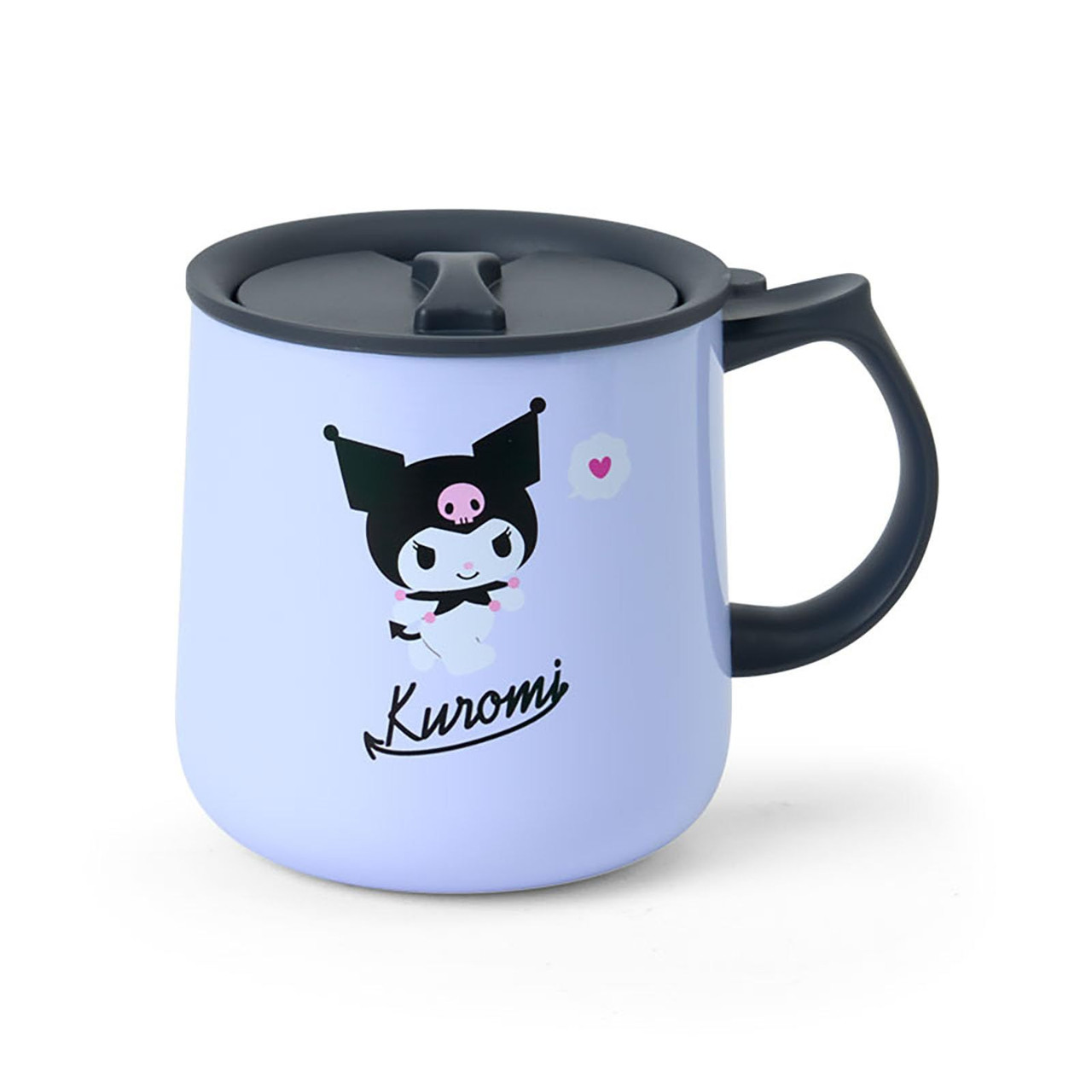 【震撼精品百貨】酷洛米_Kuromi~Sanrio 日本SANRIO三麗鷗 酷洛米溫馬克杯附蓋360ml-好友款*29702