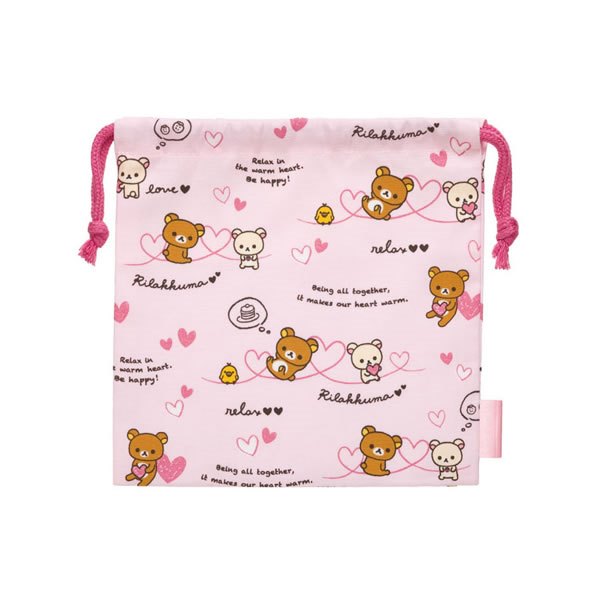 日本進口 San-X Rilakkuma 拉拉熊 束口袋/小物袋 ★ 日本製 ★ 夢想家精品家飾