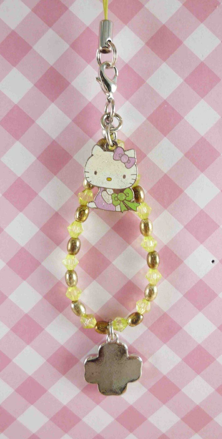 【震撼精品百貨】Hello Kitty 凱蒂貓 KITTY手機提帶-幸運草 震撼日式精品百貨
