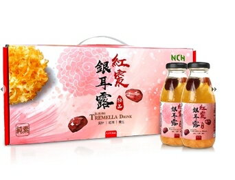 大顆紅棗搭配枸杞與滿滿的銀耳，絕妙搭配養生組合 紅棗銀耳露-禮盒組(5入)