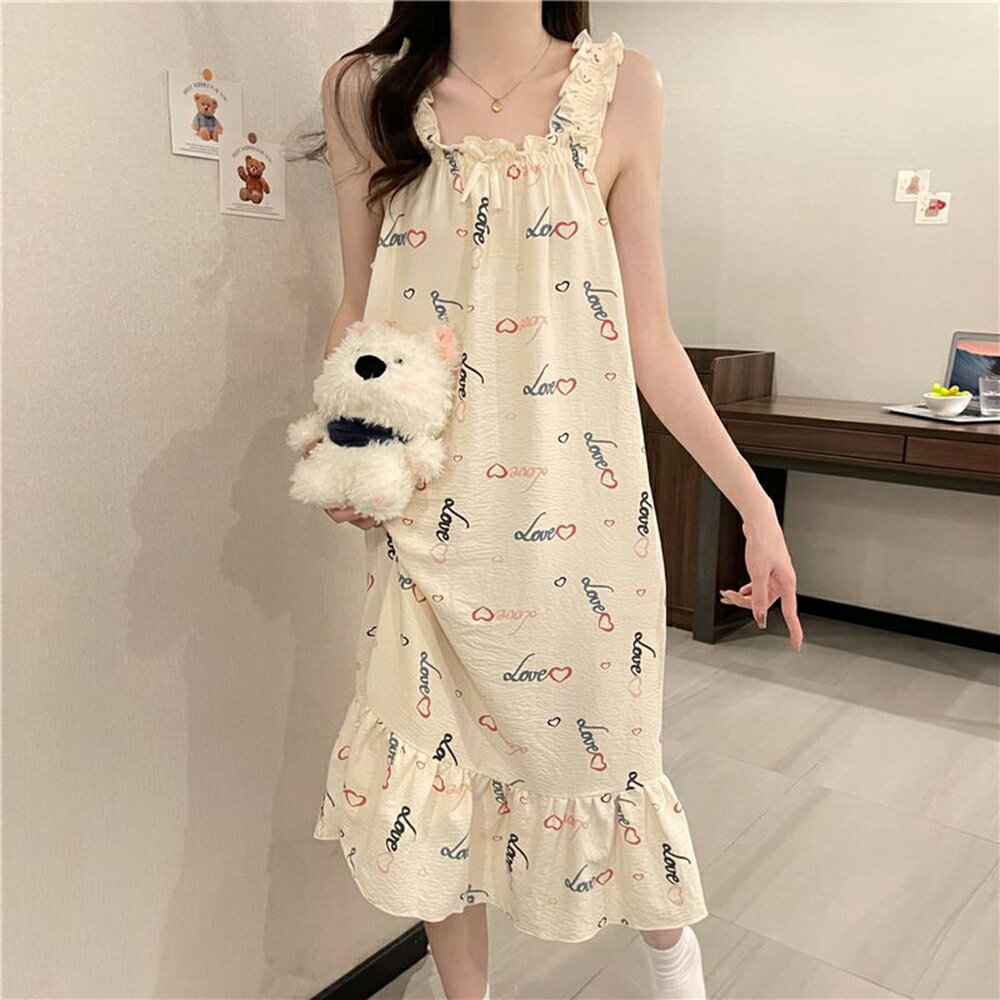 ＊ORead＊公主風蕾絲花邊家居服連身裙睡衣(圖片色M~2XL)【限定加碼✿全館滿額再折】