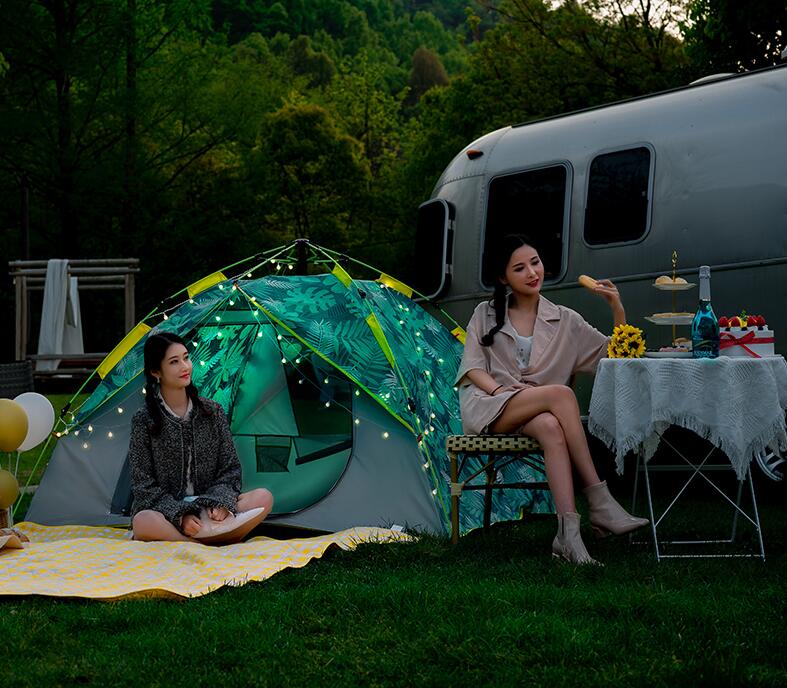 帳篷 戶外便攜式 折疊 露營 加厚 防雨 佈野外 野營 裝備 野餐 全自動 防暴雨