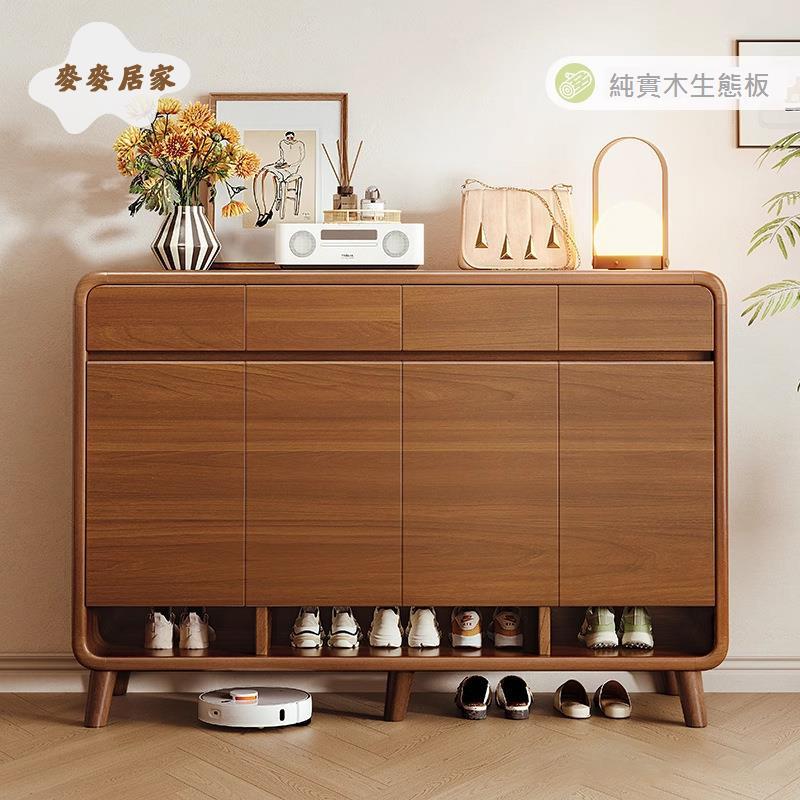 木 鞋櫃 家用門口室內入戶玄關收納櫃一體儲物電梯口[DD0502004]