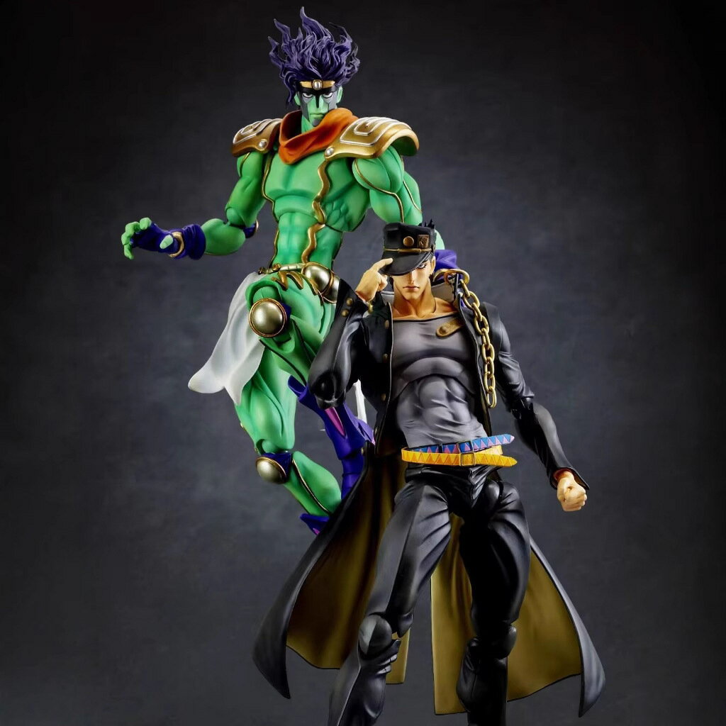 JOJO的奇妙冒險BIG超像可動 白金之星空條承太郎動漫手辦