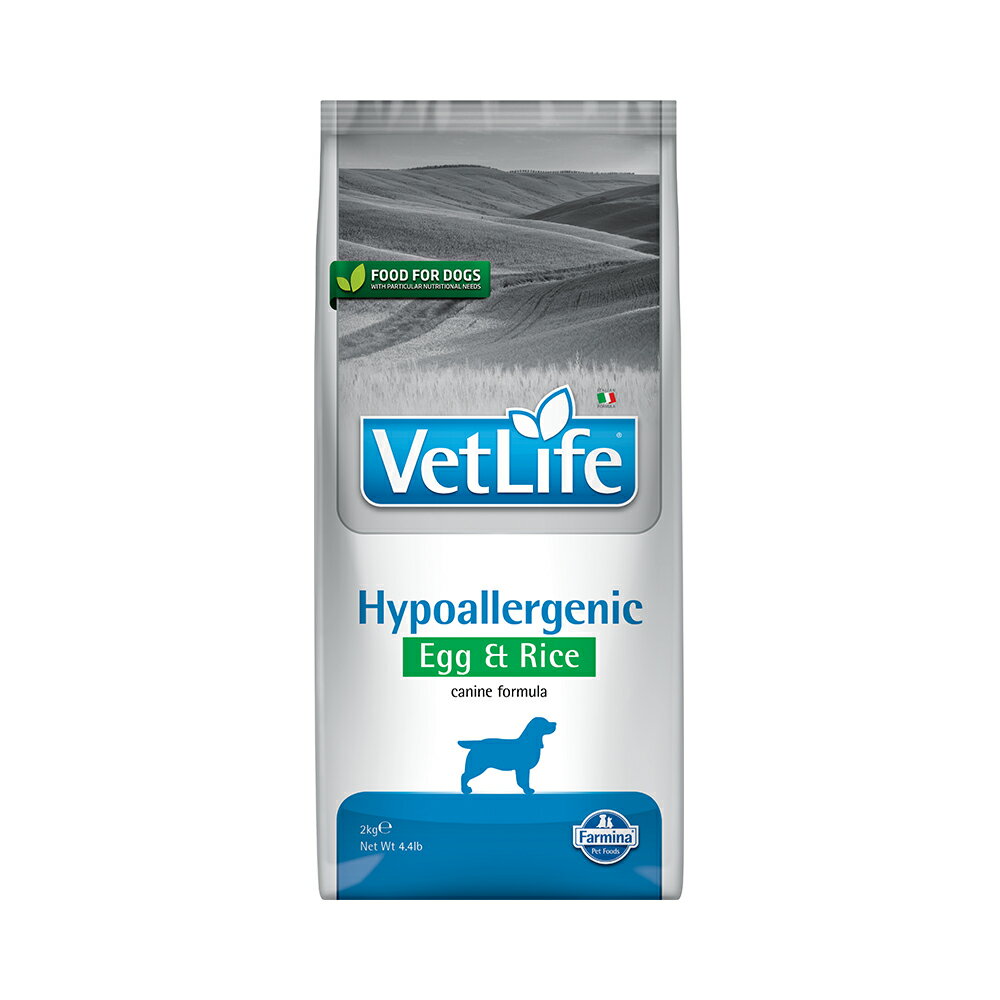 Farmina法米納處方糧 VDHE15 犬低敏皮膚保健低敏配方(雞蛋+米) 2kg 成犬飼料 低敏