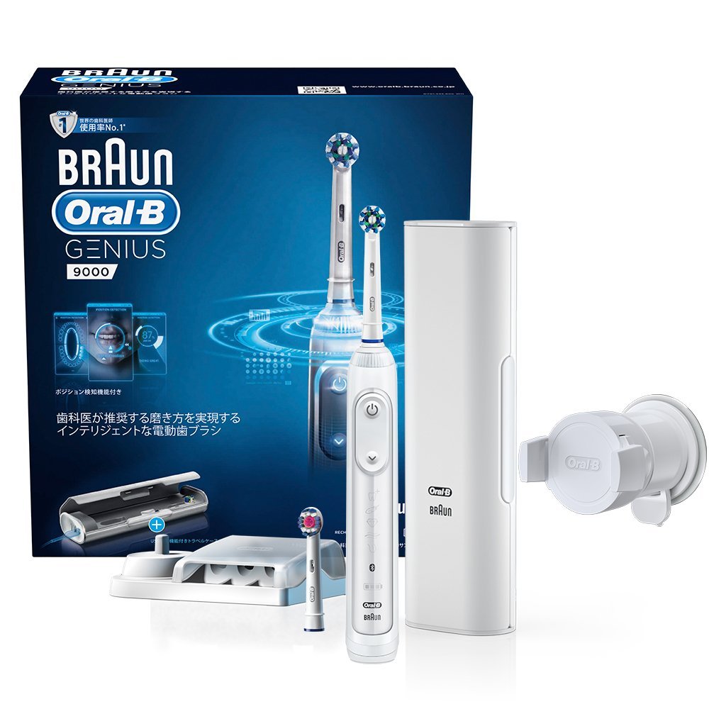 德國百靈 歐樂B Oral-B Genius9000 3D braun 9000 電動牙刷 璀璨白 (智慧追蹤款)
