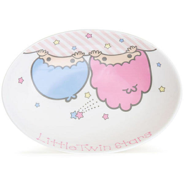 【震撼精品百貨】Little Twin Stars KiKi&LaLa 雙子星小天使 可愛大臉陶磁咖哩盤 粉彩流星 震撼日式精品百貨