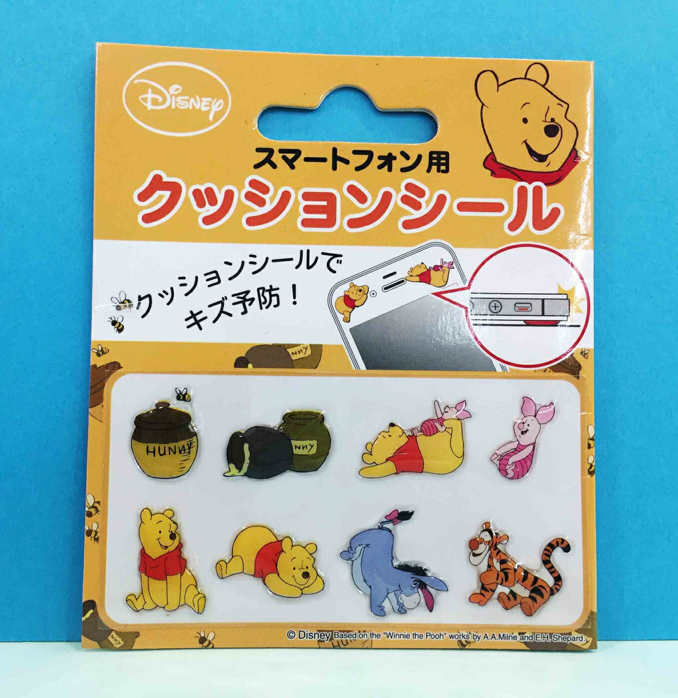 【震撼精品百貨】Winnie the Pooh 小熊維尼 手機防摔貼 震撼日式精品百貨