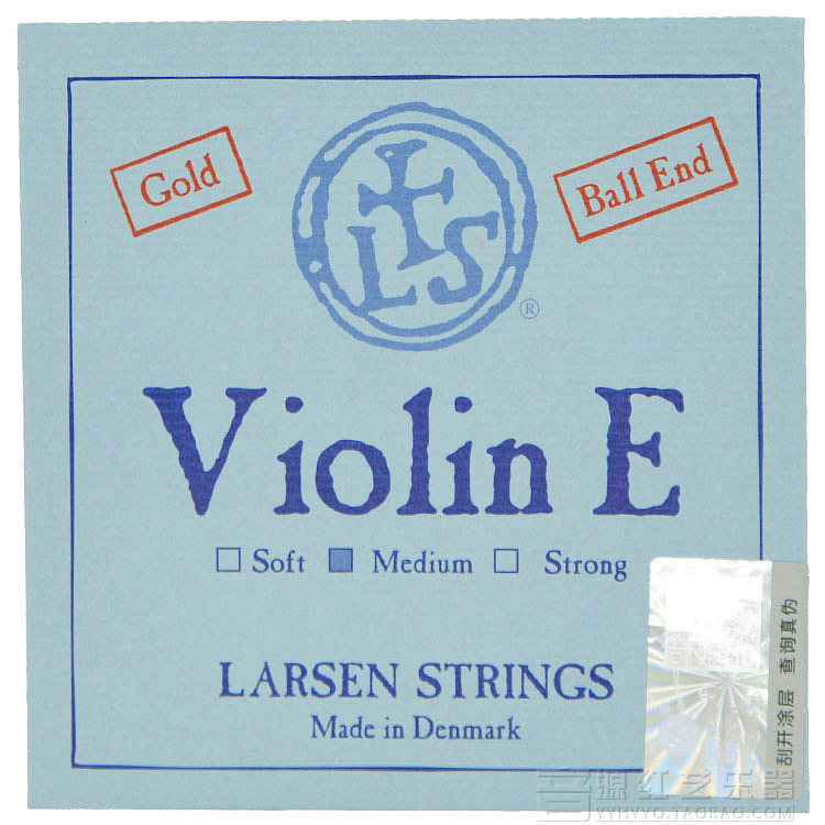 丹麥進口 拉森 Larsen Strings 標準 小提琴琴絃 小提琴弦金E弦