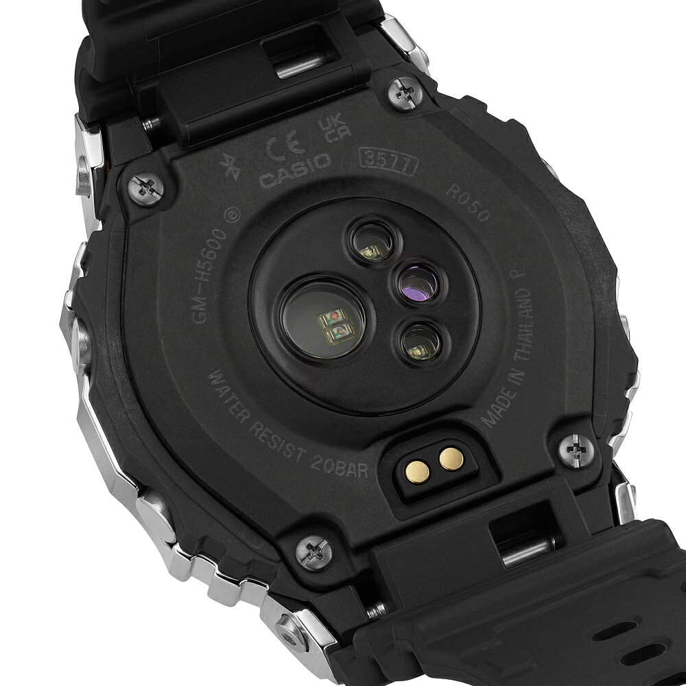 CASIO卡西歐 G-SQUAD  GM-H5600 系列 GM-H5600-1  追蹤睡眠 血氧儀 多功能運動方形腕錶 黑銀色 44mm｜樂天領券現折★全館特惠中★指定刷卡回饋10% 5