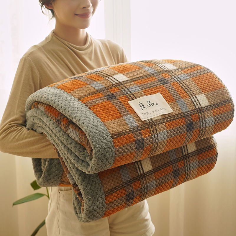絨毛毯午睡毯加厚雙面絨毛毯被子珊瑚絨毯子辦公室蓋毯沙發毯