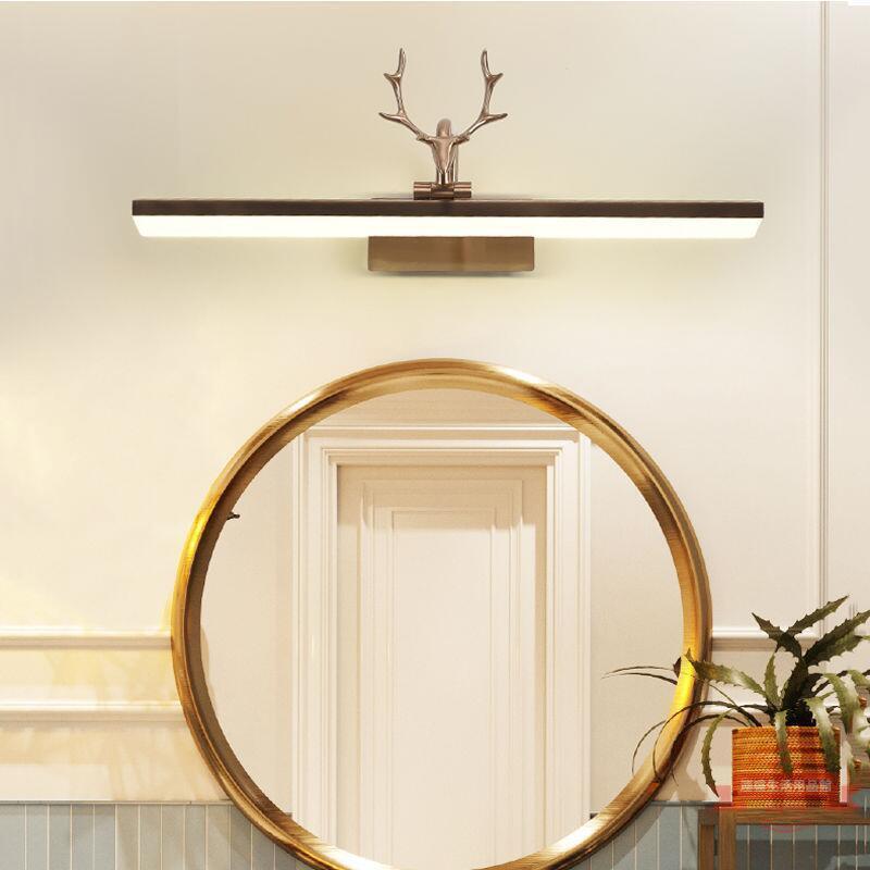 歐式鏡前燈復古led衛生間北歐鹿角浴室鏡柜專用燈美式洗手間壁燈▶橘子雜貨鋪◀