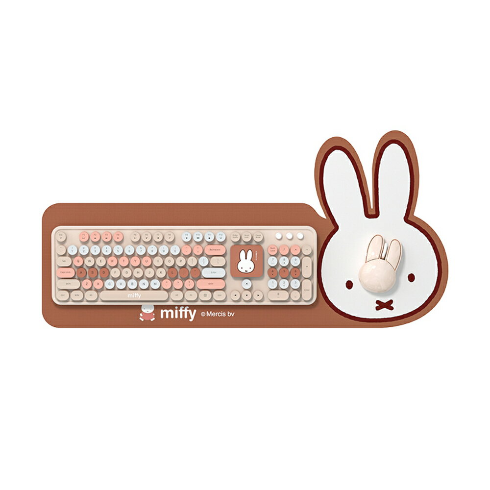 Miffy x MiPOW LQ米菲104鍵全尺寸無線鍵盤滑鼠套裝組MPC006 0