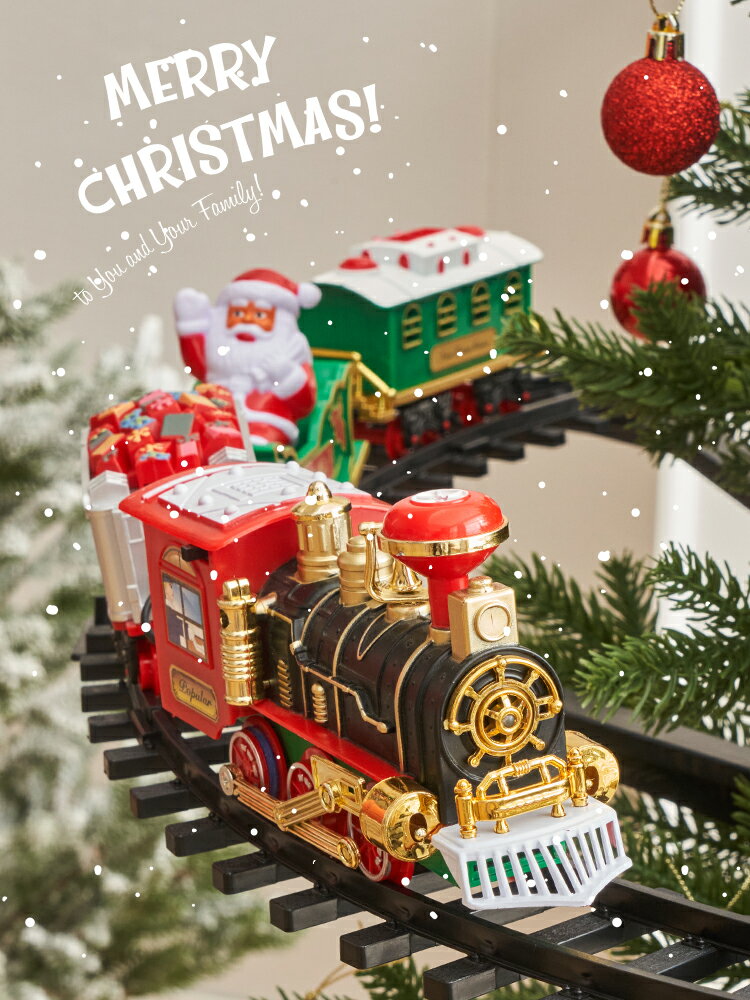 【預購商品】聖誕節裝飾品圣誕樹上火車掛件掛飾店鋪家用氛圍場景布置道具擺件