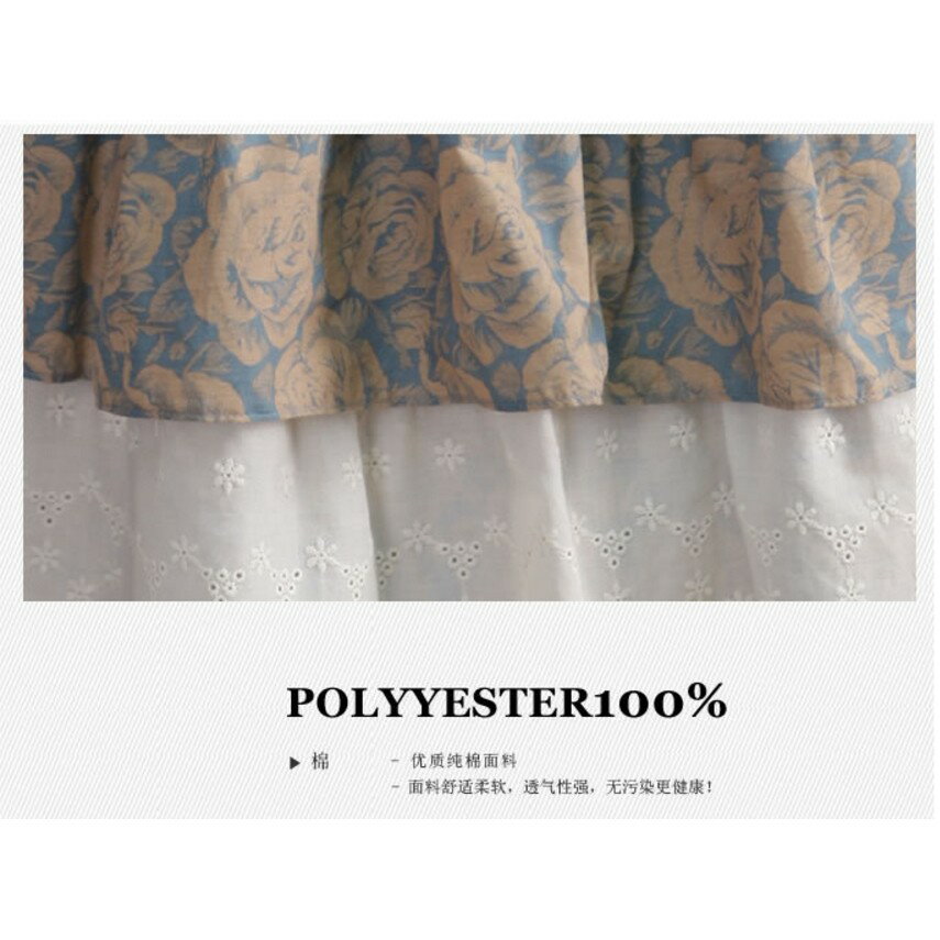 韓版甜美 純棉寬鬆蛋糕裙 居家服 二件式睡衣 套裝 家居服 休閒睡衣 學生睡衣 2