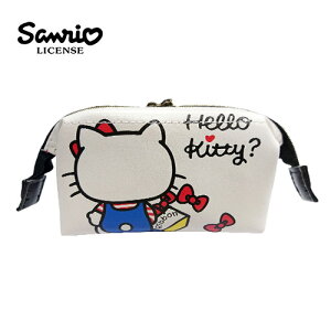 【日本正版】凱蒂貓 皮革 小收納包 Hello Kitty 小物收納 三麗鷗 Sanrio - 151145