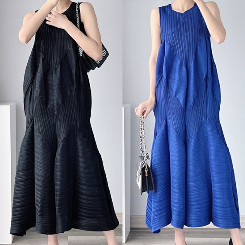 【巴黎精品】現貨+預購 三宅風皺褶衣服洋裝-長袖摺衣壓褶氣質高級純色褶皺連衣裙折衣女裙子5色a1jq78