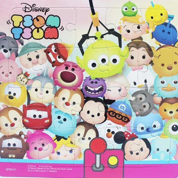 Disney Tsum Tsum 大20片拼圖 QFB41A-C/一個入(促80) 可愛拼圖-京甫 根華正版授權 MIT製