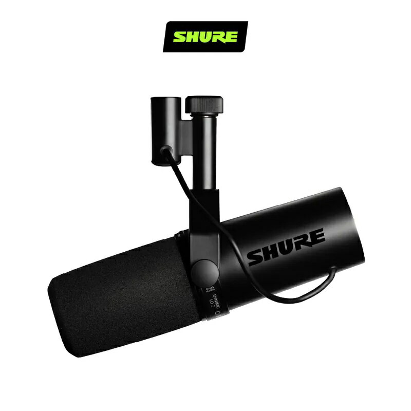 (可客訂)SHURE舒爾 SM7dB 人聲動圈麥克風(內建擴大器需要幻象電源)