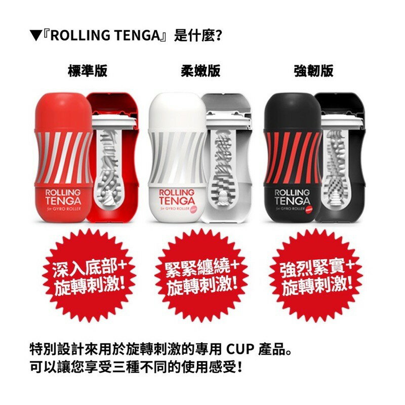 日本TENGA GYRO ROLLING CUP  螺旋迴轉飛機杯 自慰杯