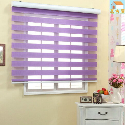 捲簾窗簾遮光百葉窗簾柔紗簾成品調光客廳臥室拉簾免打孔 2