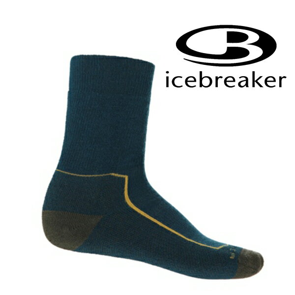 《台南悠活運動家》Icebreaker IB105101-773 男 中筒中毛圈 湖水藻藍色 健行襪 登山健行適用