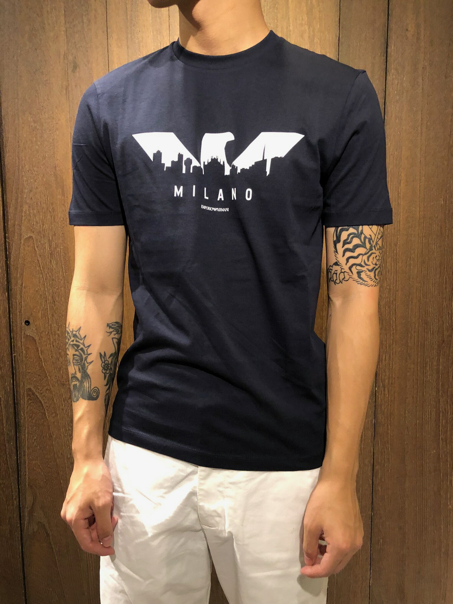 美國百分百【全新真品】 Armani Exchange 短袖 EA T恤 英文 logo T-shirt 男 AL68 3
