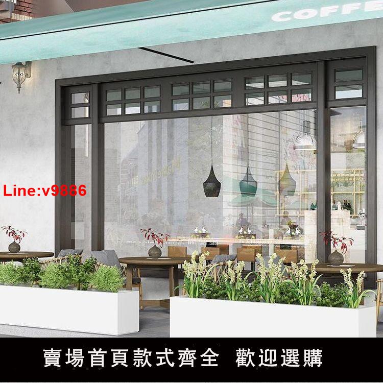 【臺灣公司 超低價】長方形鍍鋅板戶外花箱簡約花盆長方形花槽陽臺庭院種植箱售樓部