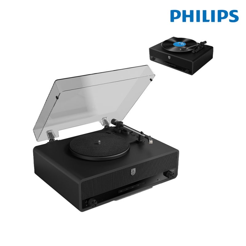 PHILIPS 百年紀念All-in-one黑膠唱片藍牙音箱 藍芽喇叭