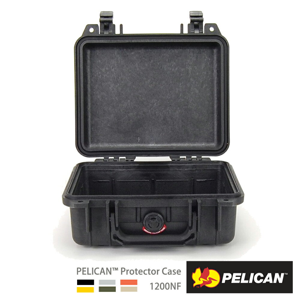 限時★.. 美國 PELICAN 1200 NF 派力肯 塘鵝 防水氣密箱 空箱 不含泡棉 黑色 公司貨【夏日限時 全館點數5倍送】