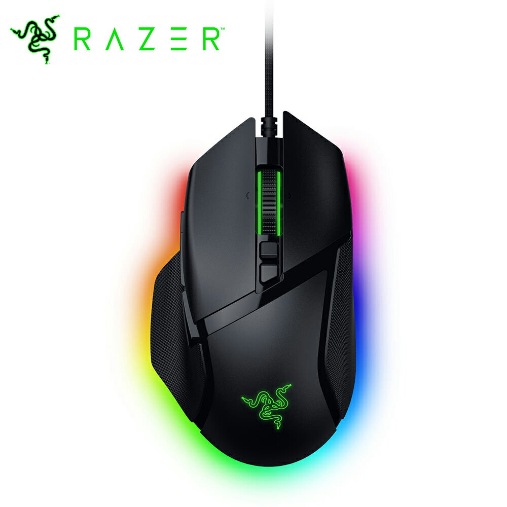 【Razer 雷蛇】巴塞利斯蛇 V3 35K 遊戲有線滑鼠 黑色【三井3C】