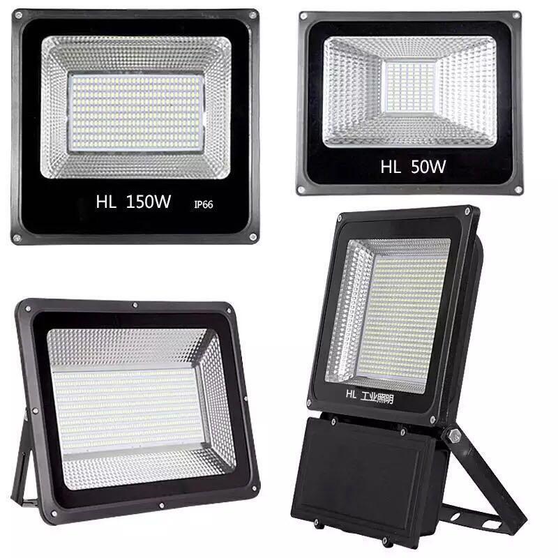 LED投光燈廣告燈車間工廠房路燈100W200W戶外防水射燈室外照明