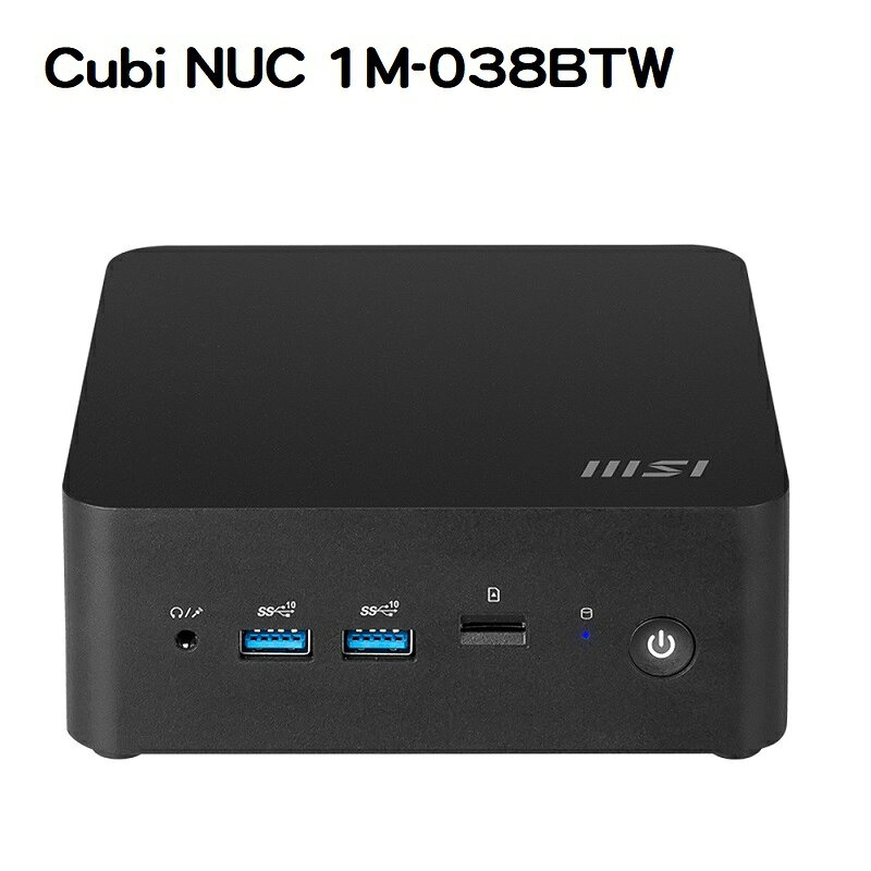 【享最高折300】MSI 微星 Cubi NUC 1M-038BTW 準系統商用迷你電腦(CoreTM 7 150U)