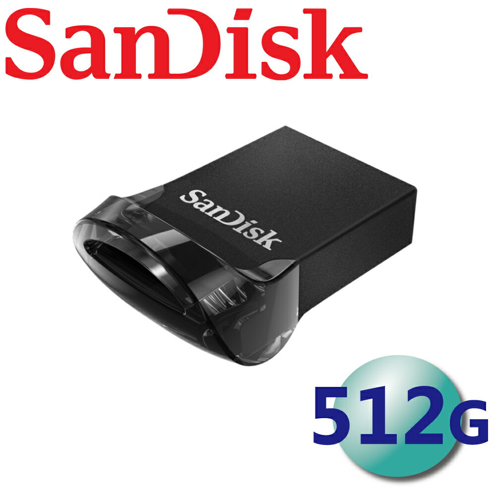 【公司貨】SanDisk 512GB Ultra Fit CZ430 USB3.2 Gen 1 隨身碟