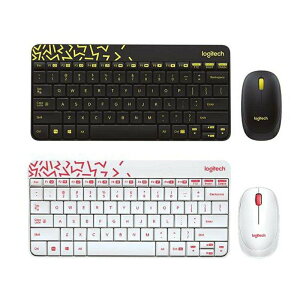 『時尚監控館』鍵盤 台灣現貨全新 羅技 MK240 Nano 無線鍵鼠組 黑色/黃邊 、白色/紅邊 無線/快速鍵