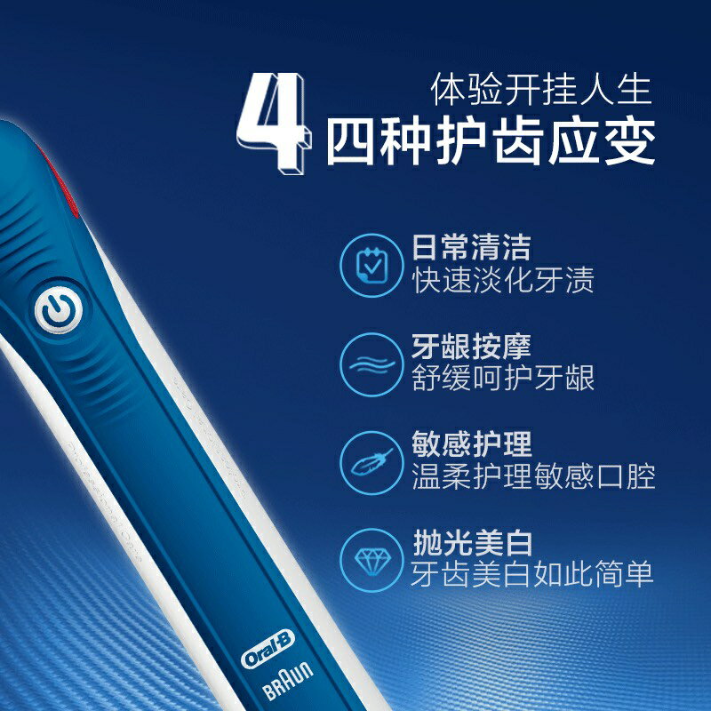 【發票🇹🇼賣家一年保固】德國主機 四種模式 充電指示 歐樂B Oral-B 電動牙刷 P4000 P2000 P3000 5