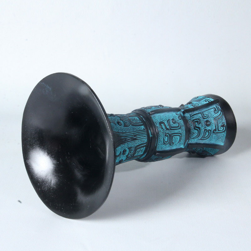 青銅器商觚天觚花瓶仿古酒器創意筆筒花插高檔禮品家居飾品擺件 2